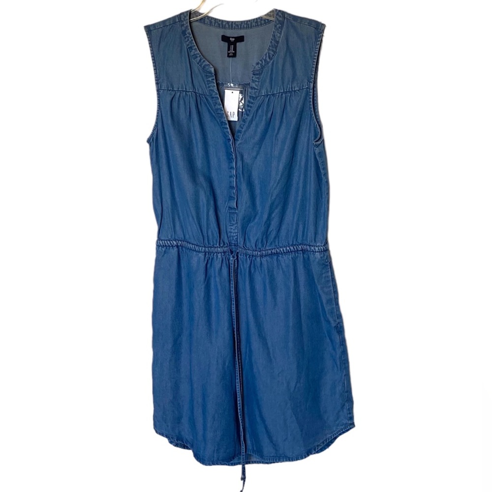 Gap Chambray Lightweight Waist Dress